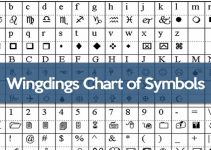 Wingdings Chart symbols