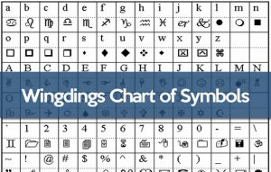 Wingdings Chart symbols