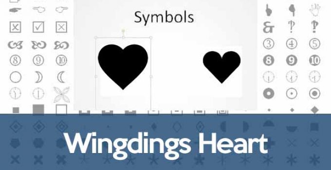 Wingdings heart