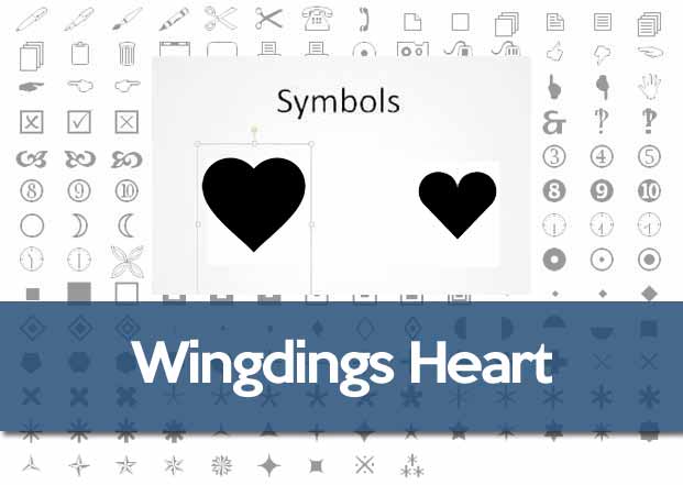Wingdings Heart Symbol Shape On Your Keyboard - Type in Windows