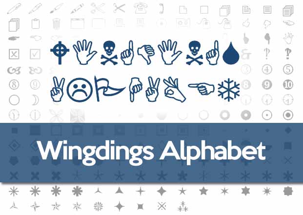Wingdings Alphabet