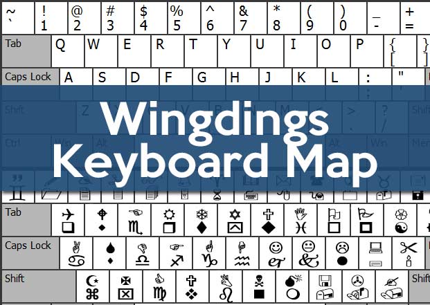 wingdings 2 character map