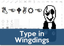 How to Type in Wingdings Letters