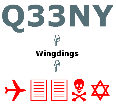 Q33NY in Wingdings